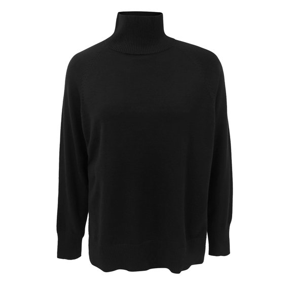 Vedolay Womens Cute Sweater Womens Crewneck Cropped Sweater Long Sleeve Ribbed Knit Pullover Tops,Black M