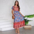 thumbnail image 1 of Vedolay Womens Dresses Casual Women's Casual Summer Dress Spaghetti Strap Sleeveless High Waist Beach Long Maxi Sun Dresses,A L, 1 of 5