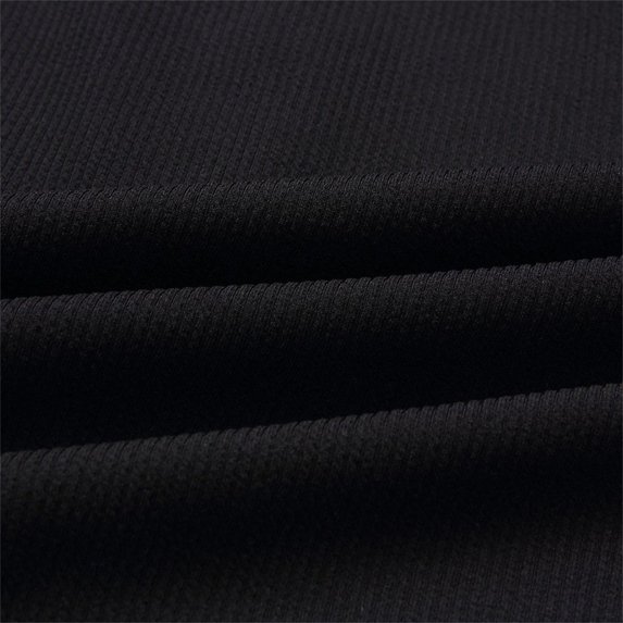 Vedolay Womens Dresses Fall 2023 Women's Ribbed Knitted Dot Long Sleeve Round Neck Bodycon Pullover Sweater Dress,Black M