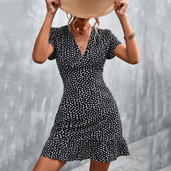 Vedolay Womens Dresses Women's 2023 Summer Cutout Midi Dress Crew Neck Sleeveless Tank Slit Ribbed Dresses,Black XXL