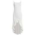thumbnail image 1 of Vedolay Womens Dresses Women's 2023 Summer Maxi Dress Short Sleeve V Neck Casual Loose Long Beach Split Dresses with Pockets,White S, 1 of 5