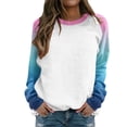 thumbnail image 1 of Vedolay Womens Fall Clothing 2023 Long Sleeve Casual Loose Pullover Shirt Blouse Sky Blue,S, 1 of 5