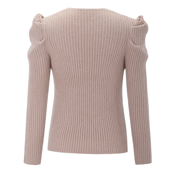 Vedolay Womens Fall Sweaters Women's Crew Neck Long Sleeve Pullover Sweater Casual Loose Fall Tops,H M