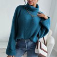 thumbnail image 1 of Vedolay Womens Fall Sweaters Womens 2023 Casual Pullover Sweaters V Neck Long Sleeve Knit Tops,Blue L, 1 of 5