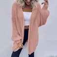 thumbnail image 1 of Vedolay Womens Fall Tops Casual Jacket for Women Fashion Casual Long Sleeve Chest Pockets Coat,Pink L, 1 of 5