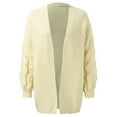 thumbnail image 1 of Vedolay Womens Fall Tops Womens Business with Lined Double Suit Jacket with Pockets,Beige M, 1 of 5