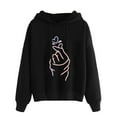 thumbnail image 1 of Vedolay Womens Fall Tops Womens Oversized Half Zip Sweatshirt Crewneck Long Sleeve Pullover Hoodie Clothes,Pink S, 1 of 5