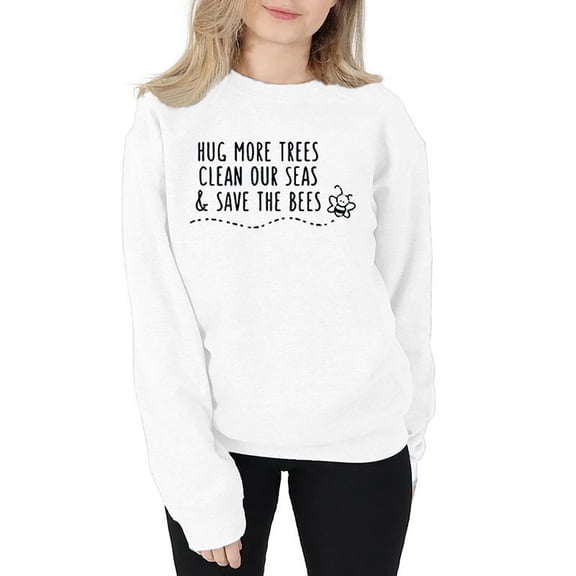 Vedolay Womens Fall Tops Womens Sweatshirts Long Sleeve Tunic Tops Crew Neck Soft Pullover With Side Zipper Shirt,White XXL