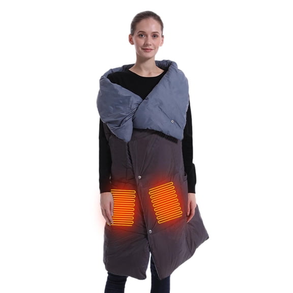 Vedolay Womens Hooded Parka Coat Open Front Cardigan Coat Knit Coats for Women 2023 Grey,One Size