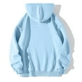 thumbnail image 1 of Vedolay Womens Hoodies Zip Up Women's Hoodies Half Zip Long Sleeve Oversizd Crop Pullover Sweatshirts with Pockets,Sky Blue XL, 1 of 5