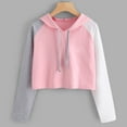 thumbnail image 1 of Vedolay Womens Hoodies Zip Up Womens 2023 Casual Striped Sweatshirt Oversized Long Sleeve Pullover Tops,Pink XXL, 1 of 4