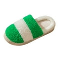 thumbnail image 1 of Vedolay Womens House Slippers Adults House Shoes Cute Fuzzy Bedroom Slippers Green,39, 1 of 5