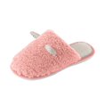 thumbnail image 1 of Vedolay Womens House Slippers Casual Slippers Winter Soft Fuzzy Slippers Shoes Indoor Red,39, 1 of 5