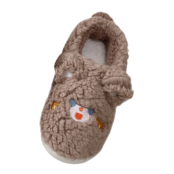 Vedolay Womens House Slippers Cozy Warm Winter Slip On House Shoes Soft Comfy Plush Anti-Skid Indoor Coffee,36-37