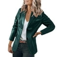 thumbnail image 1 of Vedolay Womens Jackets Fashion Oversize Jacket Button Outdoor Long Sleeve Fall Blouse Green,2XL, 1 of 5