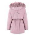 thumbnail image 1 of Vedolay Womens Jackets Women Oversized Casual Jacket Casual Long Sleeve Distressed Ripped Coat,Pink XL, 1 of 5