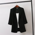 thumbnail image 1 of Vedolay Womens Jackets Women's Oversized Casual Long Sleeve Single Button Office Business Jackets Blazer,Black XL, 1 of 3