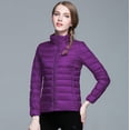 thumbnail image 1 of Vedolay Womens Jackets Womens Fashion Casual Long Sleeve Open Front Business Lapel Suit Jacket,Purple XL, 1 of 5