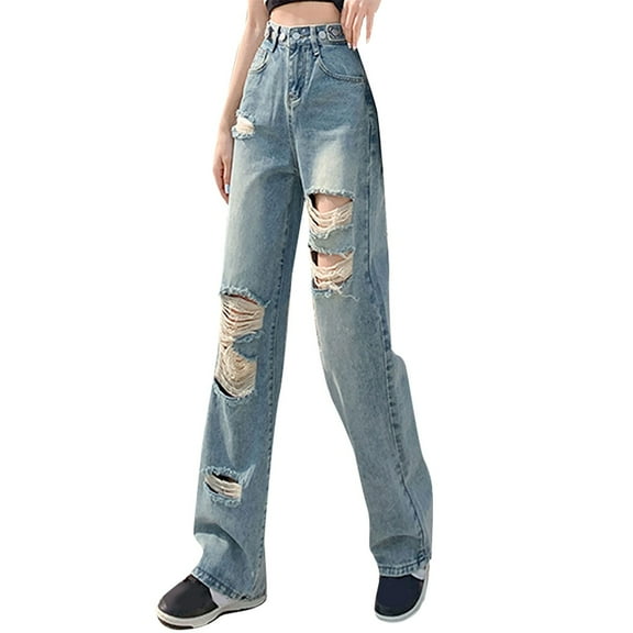Vedolay Womens Jeans Summer Mid Waist Stretchy Pockets Fashion Jeans A,L