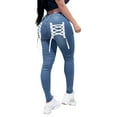thumbnail image 1 of Vedolay Womens Jeans Women's Drawstring Elastic Waist Casual Baggy Jeans with Pockets,Blue XXL, 1 of 5