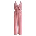 thumbnail image 1 of Vedolay Womens Jumpsuit Women's Yoga Ribbed One Piece Jumpsuits Ribbed Workout Rompers Long Sleeve Exercise Jumpsuits,Pink M, 1 of 5