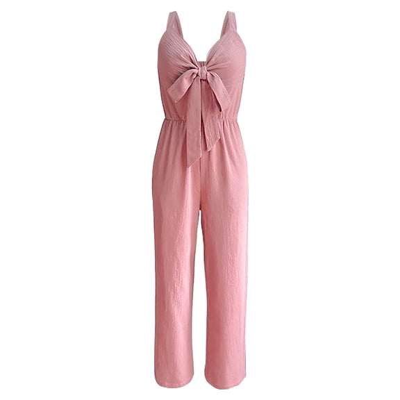 Vedolay Womens Jumpsuit Women's Yoga Ribbed One Piece Jumpsuits Ribbed Workout Rompers Long Sleeve Exercise Jumpsuits,Pink M