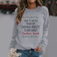 thumbnail image 1 of Vedolay Womens Long Sleeve Shirt Hoodies for Women 2023 Crew Neck Sweatshirt Pullover Long Sleeve Sweatshirts,Gray L, 1 of 4