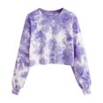 thumbnail image 1 of Vedolay Womens Long Sleeve Tops Long Sleeve V Neck Sweatshirts Casual Tunic Tops Blouse Purple,XL, 1 of 5