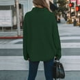 thumbnail image 1 of Vedolay Womens Long Sleeve Tops Womens Crewneck Oversized Knit Warm Side Slit Pullover Sweater,Green S, 1 of 5