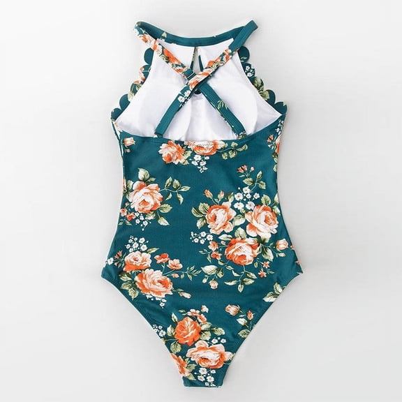 Vedolay Womens One Piece Swimsuits Women's One Piece Swimsuit Wrap V Neck Cutout Tie Knot High Cut Tummy Control Bathing Suit Monokini,Green XL