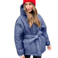 thumbnail image 1 of Vedolay Womens Parkas Hooded Warm Winter Overcoat Parka Jacket Thick Outerwear Blue,L, 1 of 5