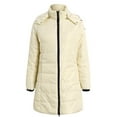 thumbnail image 1 of Vedolay Womens Parkas Hooded Zip Up Thickened Long Jacket Maxi Parka Coat Khaki,L, 1 of 3