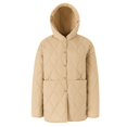thumbnail image 1 of Vedolay Womens Parkas Winter Coats Mid-Length Hooded Outwear Jackets Casual Outcoats Khaki,M, 1 of 4