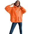 thumbnail image 1 of Vedolay Womens Plus Activewear Fashion Zip Up Velour Tracksuits Long Sleeve Sweatshirt Clothes for Women Orange,S, 1 of 5