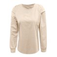 thumbnail image 1 of Vedolay Womens Plus Size Tops Hoodies for Women Casual Half Zip Pullover Sweatshirt Long Sleeve Knit Tunic Pullover Tops,Khaki M, 1 of 3