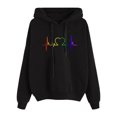 thumbnail image 1 of Vedolay Womens Plus Size Tops Women's 2023 Oversized Half Zip Sweatshirt Crewneck Long Sleeve Pullover Hoodie Clothes,Black M, 1 of 3