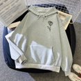 thumbnail image 1 of Vedolay Womens Plus Size Tops Womens Hoodies Half Zip Long Sleeve Oversizd Crop Pullover Sweatshirts with Pockets,B M, 1 of 3