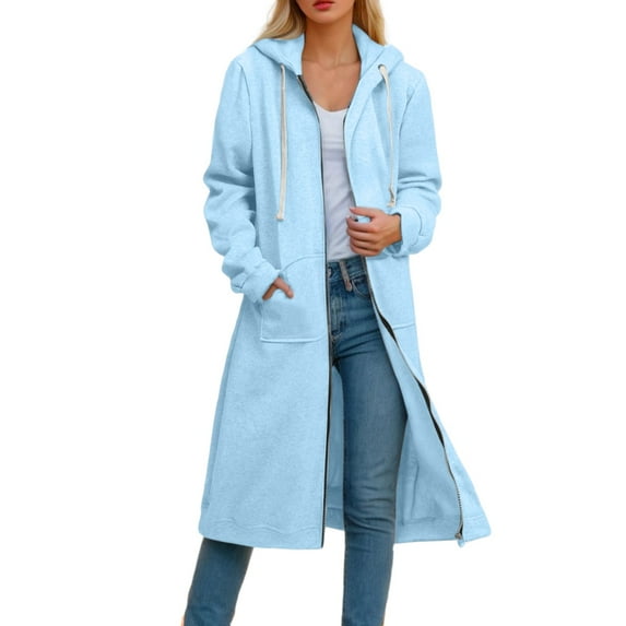 Vedolay Womens Plus Sweatshirts Fashion 2023 Striped Printed Long Sleeve Pullover Tops Shirts Zip up Hoodie Y2k Blue,XL