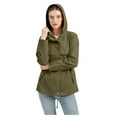 thumbnail image 1 of Vedolay Womens Rain Coats Hood Lightweight Rain Jacket Active Outdoor Raincoat Army Green,M, 1 of 5