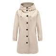 thumbnail image 1 of Vedolay Womens Rain Coats Plus Size Waterproof Outdoor Hooded Windbreaker 2023 Khaki,L, 1 of 4