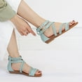 thumbnail image 1 of Vedolay Womens Sandals Women's Strappy Flat Sandals Buckle Strap Summer Beach Shoes,Pink 6.5, 1 of 5