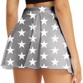 thumbnail image 1 of Vedolay Womens Skirts Summer Elastic High Waist Tie Dye Print Skirt,Grey XL, 1 of 5