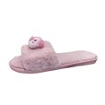thumbnail image 1 of Vedolay Womens Slippers Plush Slides House Slippers Slip On Indoor Flat Slipper Pink,41, 1 of 5