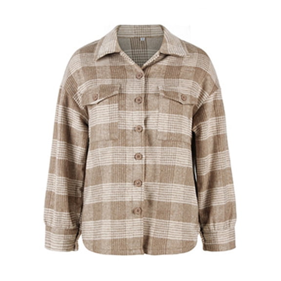 Vedolay Womens Suit Jackets Womens Casual Puff Long Sleeve Open Front Work Office Fashion Jacket,Khaki S