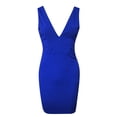 thumbnail image 1 of Vedolay Womens Summer Dresses Plus Size V Neck Sleeveless Contrast Mesh Evening Midi Dress,Blue S, 1 of 4