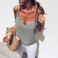thumbnail image 1 of Vedolay Womens Summer Tank Tops Women's Summer Cute Ruffle Tank Tops Flowy Lined Sleeveless Shirtss,Gray 5XL, 1 of 3
