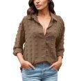 thumbnail image 1 of Vedolay Womens Sweater Lightweight Long Sleeve Open Front Sweater Cardigan Coffee,2XL, 1 of 4