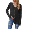 thumbnail image 1 of Vedolay Womens Sweater Loose Cardigan Coat Cover up Women Sweaters Coat Black,L, 1 of 5
