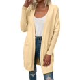 thumbnail image 1 of Vedolay Womens Sweater Slim Fit Zip up Sweater Coat Warm Knit Sweater Beige,XL, 1 of 5
