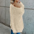 thumbnail image 1 of Vedolay Womens Sweater Womens 2023 Fall Winter Sweater Long Sleeve Crew Neck Comfy Loose Pullover Tops,Beige XL, 1 of 4